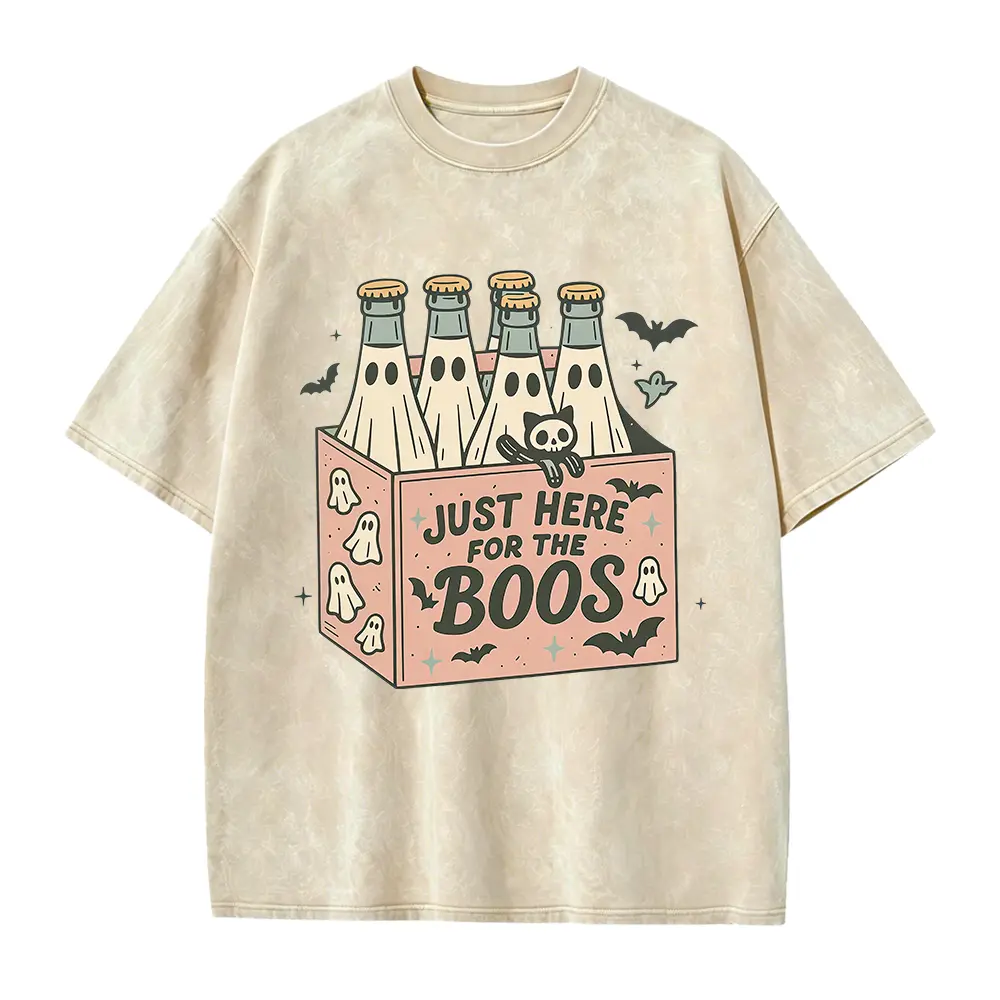 Washed T-shirt-Apricot