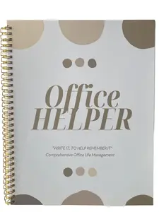 Helper Series Office Helper 2025-2026 Comprehensive Professional Planner with Project Management, Networking Tools & Stress Management Features