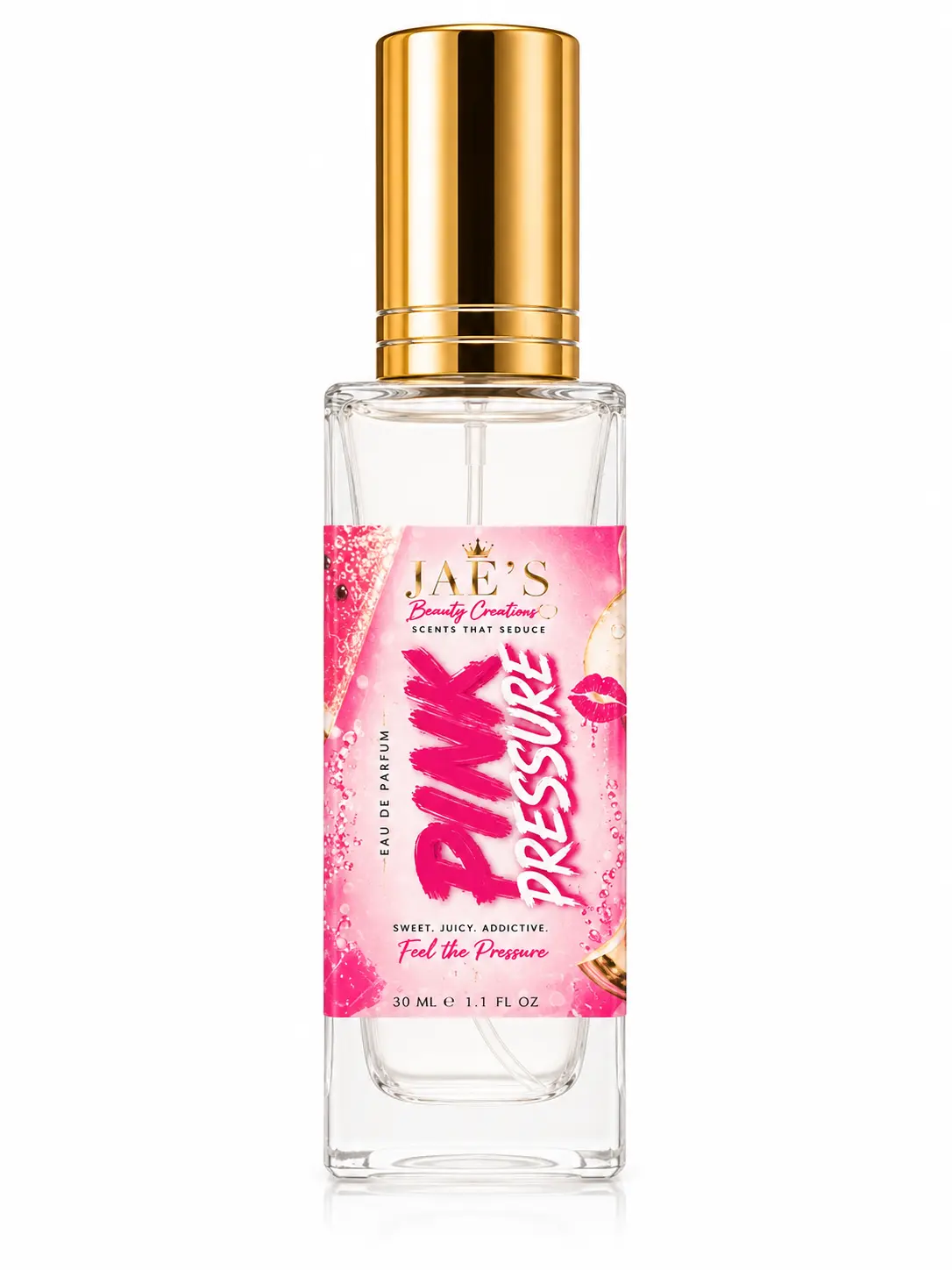Women's Blush Pink Pressure Eau de Parfum (Edp) - Long-Lasting Fragrance for Daily Personal Care
