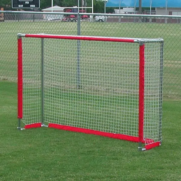4 x 6 Ft Portable Combo Soccer & Hockey Goal, Football Goal Set, Nets, 1 5/16" O.d. Tubing, Indoor/Outdoor, Multi-Use, Rubber Feet