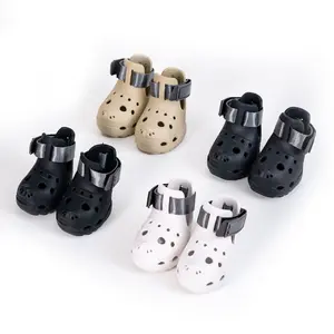 Dog Perforated Multi-Size Sandals, Breathable Soft-Sole Paw Protector Booties, Spring & Summer Outdoor Walk & Play Pet Footwear