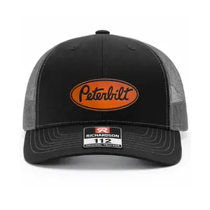 Peterbilt Truck Leather Patch Hat, Semi Trucker Driver Logo Cap, Big Rig Heavy Duty Diesel Custom Snapback, Retro Outdoor Country Farm Highway Vehicle Statement Gift For Him, Vintage Simple Classic Sun Cap, Casual Daily Wear Headwear