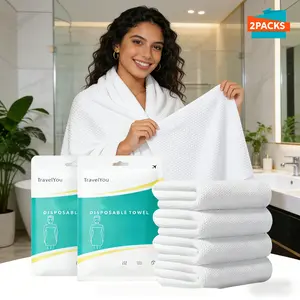 Disposable Bath Towels, 2pcs Pack Of Two Large Portable Thicken Camping Towel, Travel Hotel Business Trip Swimming Pet Towel for Indoor & Outdoor