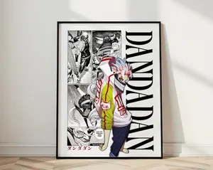 Dandadan Poster, Okarun Anime Art, Aesthetic Room Decor