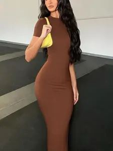 Kardashian-Inspired Long Dress Sleepwear Loungewear, Loose-Fitting Sleeveless Design, Available in &, All-Season Wear Womenswear