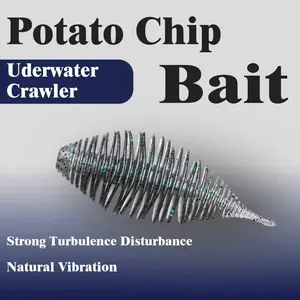 Chip Style Soft Baits, 5 pcs，Perfect for Drop Shot Rig & Neko Rig, Sinking Lures for Bass Fishing, Lifelike Natural Swimming Action with Superior Fish Attracting Performance