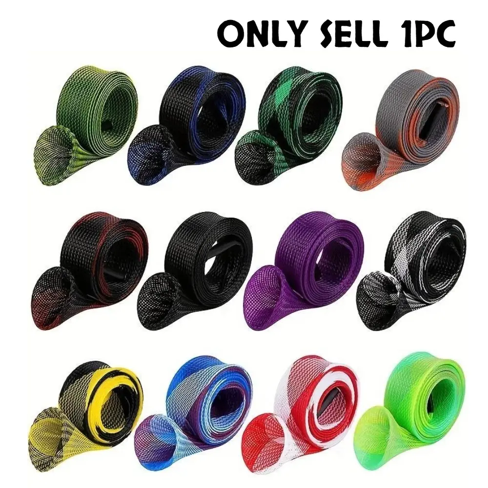 Fishing Rod Socks, Woven Net Fishing Rod Protector, Fishing Rod Covers, Fishing Tools Flat Or Pointed/Rotating Or Cast Rod for Casting Sea Fishing Rods/Rotating Fishing Rods, Fishing Accessories, Fishing Stuff