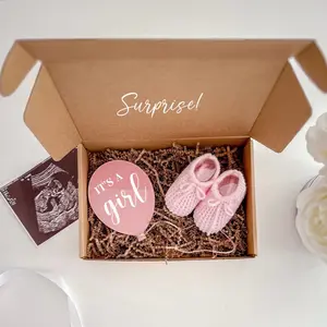 Gender reveal gift box, gender reveal for baby girl, baby girl gender reveal, gender reveal gift for parents, gender reveal girl idea