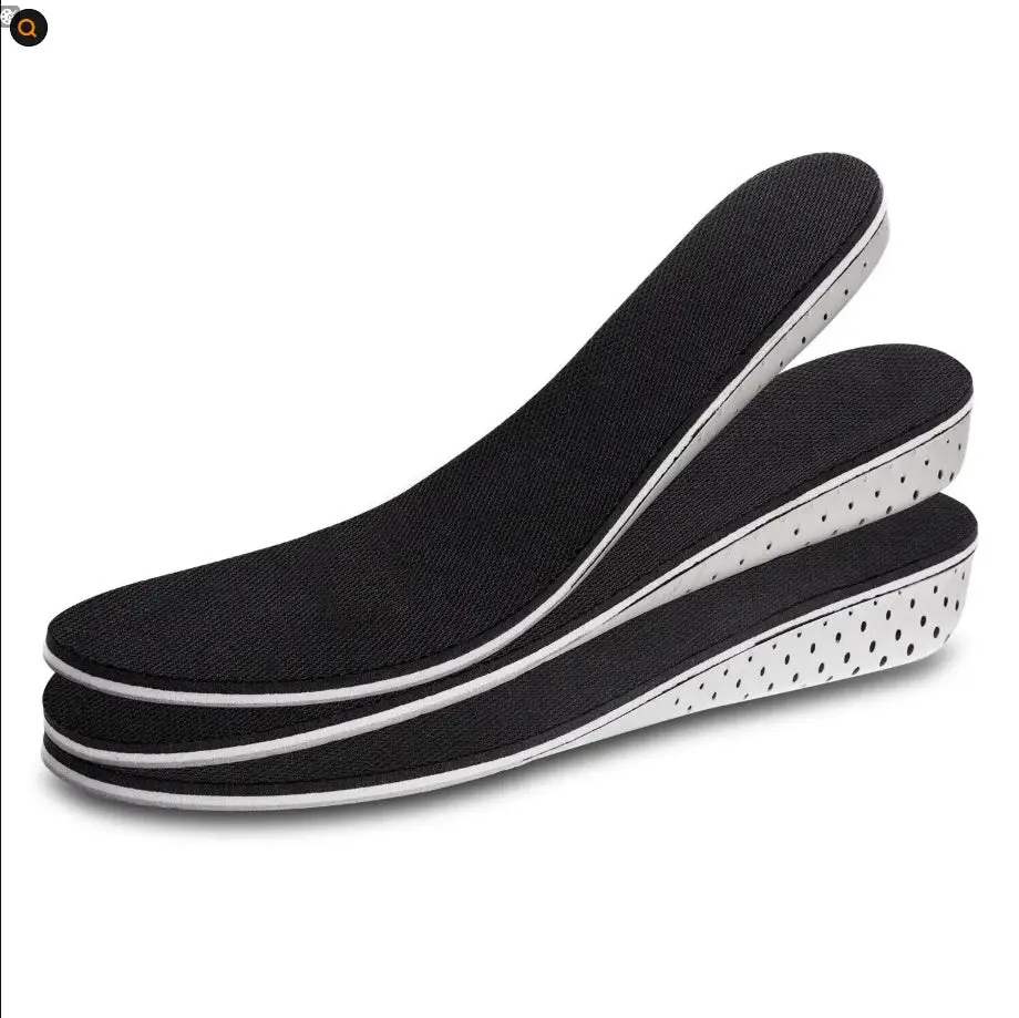 Height Increase Insoles for Men and Women, Memory Foam & EVA Invisible Heel Lift Inserts with Dotted Pattern, Cushioned Support with 2.3cm-4.3cm Lifts, Footwear