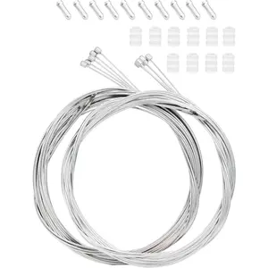 10PCS Bicycle Brake Cable, Bike Derailleur Shifter Cables,Front and Rear Brake Lines Shift Cable Set for Shimano Sram Road Mountain Bike