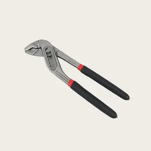8-Inch Adjustable Wrench Pliers, Quick Adjustment Mechanism, Wide Mouth Design, Non-Slip Handle, Industrial Pipe Tool