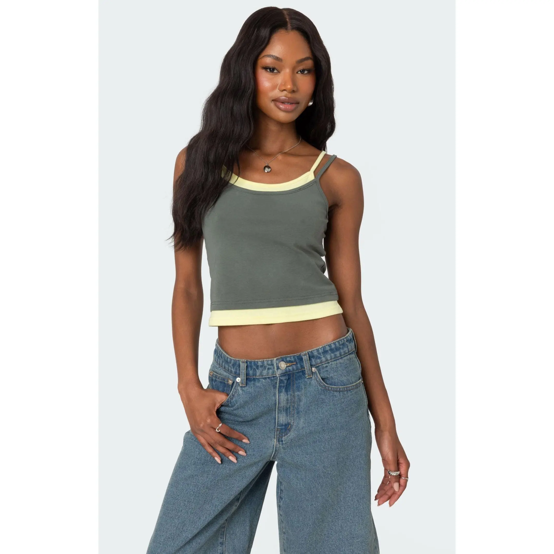 Edikted Women's Element Layered Tank Top
