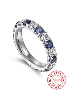 S925 Sterling Silver Classic Rhinestone Decorated Multi Cut Cluster Ring, Fashion Jewelry for Women, Fashion Jewelry for Party, Daily Clothing Decor, Trendy Cool Female Accessories for Birthday Gift