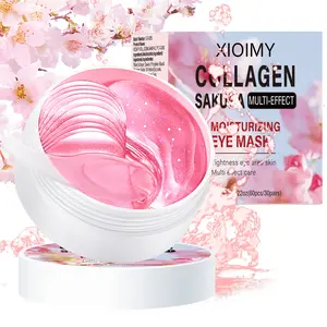 60pcs Sakura & Collagen Eye Mask, Intense Moisture, Softening & Firming Under-Eye Skin Care, Anti-Dryness & Dark Circles Treatment, Under Eye Patches