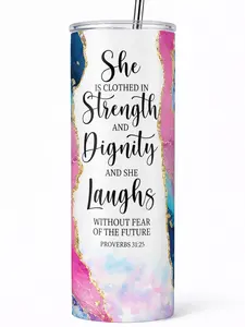 She is Clothes In Strength 20oz Tumbler