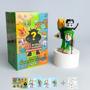 Italian Brainrot Fusion Figure, Collectible Figures - DIY Tralalero Tralala & Tung Tung Sahur Meme Toy, Large Combination Version, Diy Assembly, Desk Decor Toy Gift for Kids & Adults