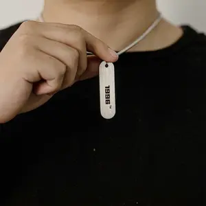 Vintage 1985-2005 Year Tag Necklace, Edgy Trend Aged Temperament Unisex Layering Necklace