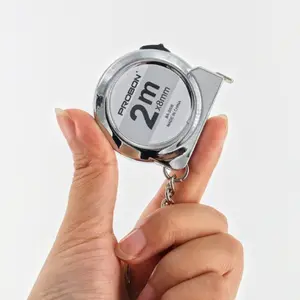 3-Piece Durable Abs Mini Tape Measure Keychain Set, 2m/78.74 Inch Retractable Measuring Tool, Portable Home Use Keyring Accessory, DIY Manual Measurement