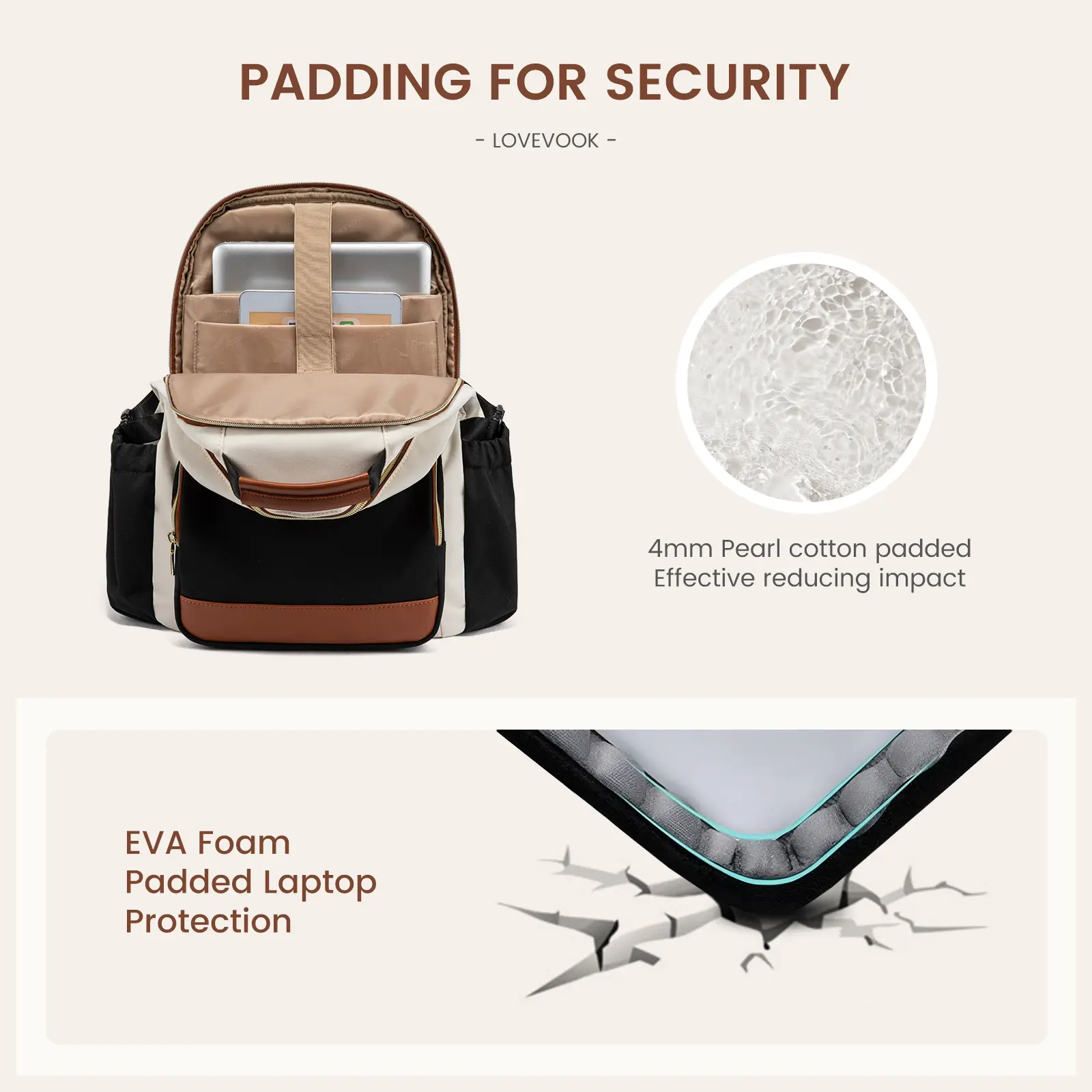 LOVEVOOK Laptop Backpack for Women with Pouch Pocket for Large Capacity Cup, 15.6-18 Inch Laptop Computer Bag Travel Backpack Purse, Waterproof Work Business Backpack College Teacher Bags. LOVEVOOK Laptop Backpack for Women with Pouch Pocket for Large Capacity Cup, 15.6-18 Inch Laptop Computer Bag Travel Backpack Purse, Waterproof Work Business Backpack College Teacher Bags.