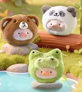 Lulu The Piggy Animal Party Plush Silicone Earphone Bag Keychain Blind Box Toy Doll