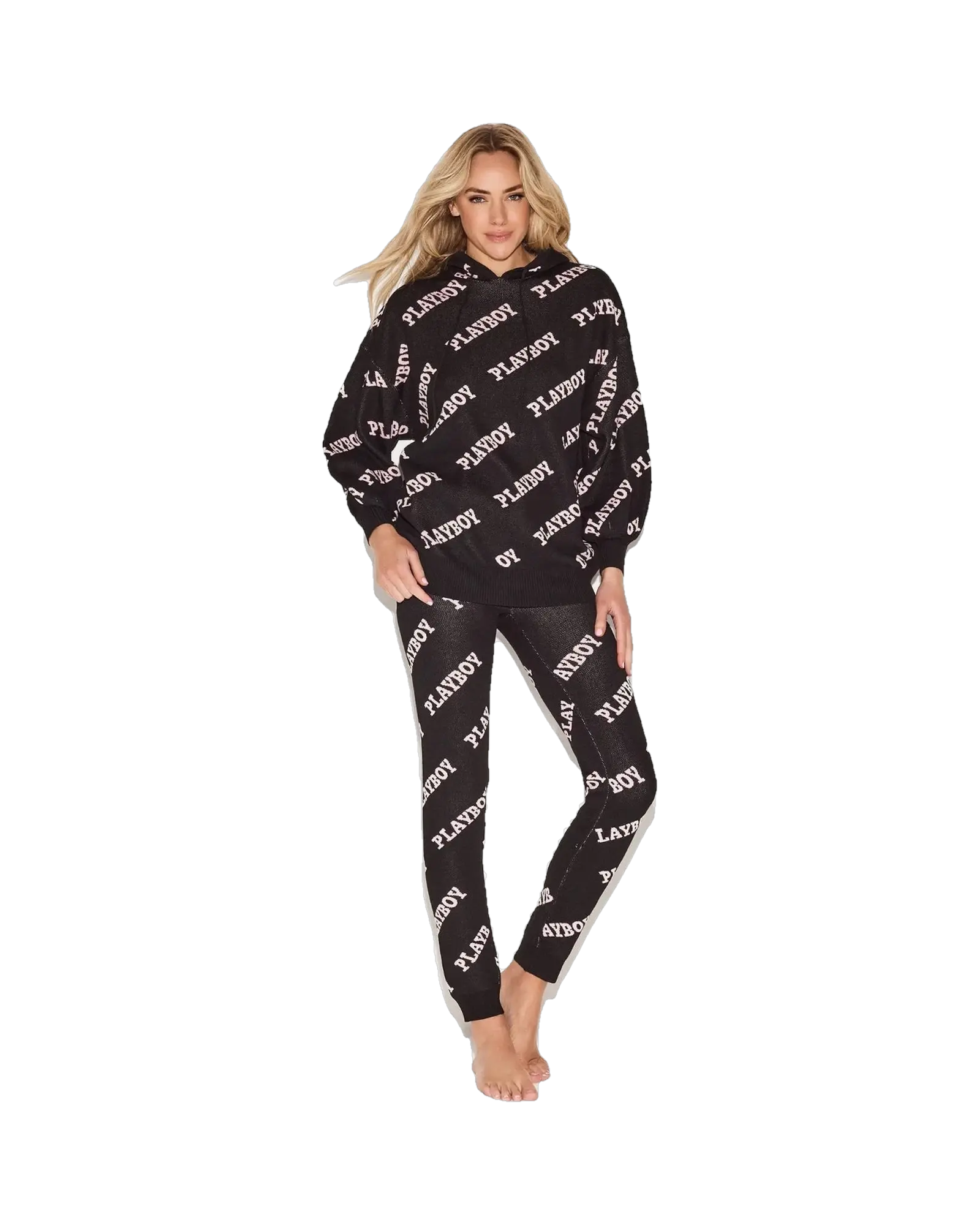 Playboy Women's Playboy Masthead Intarsia Knit Leggings