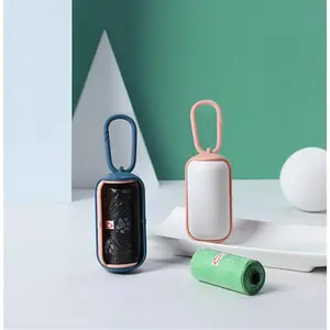 Portable Cats Dogs Garbage Bag Holder Pet Poop Bags Carrier Dispenser