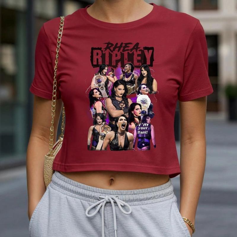 Retro Y2k Rhea Ripley Shirt, Wrestler Sweatshirt, Smackdown Shirt, Wrestling Sport Shirt, Gift For her