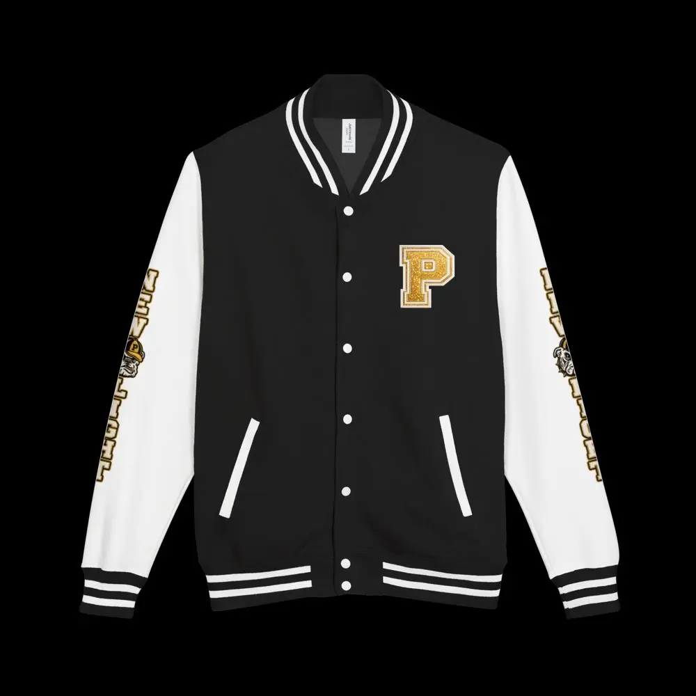 Heavyweight letterman jacket