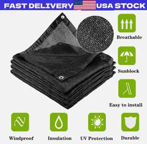 UV Sunblock Shade Fabric Sun Shade Cloth Privacy Screen for Garden Pergola Cover