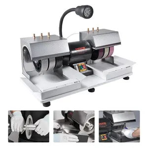 VEVOR Cabbing Machine, 6 1/4HP 1800rpm Efficient, Lapidary Rock Grinder Polisher With Lamp Water Pump, Gem Faceting Machine, Rock Grinding Machine for Gem Jade Stone, Create Cabochons for NecklacesVEVOR Super Brand Day
