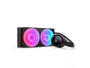 NZXT KRAKEN PLUS RGB 240 MM BLACK AIO LIQUID COOLER WITH 1.54" LCD & RGB CORE SINGLE FRAME FAN