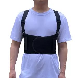 Breathable Rib Brace Chest Binder Belt for Men Women, Compression Rib Support Wrap for Cracked Fractured Dislocated Bruised Broken Ribs Protection (X-Large)
