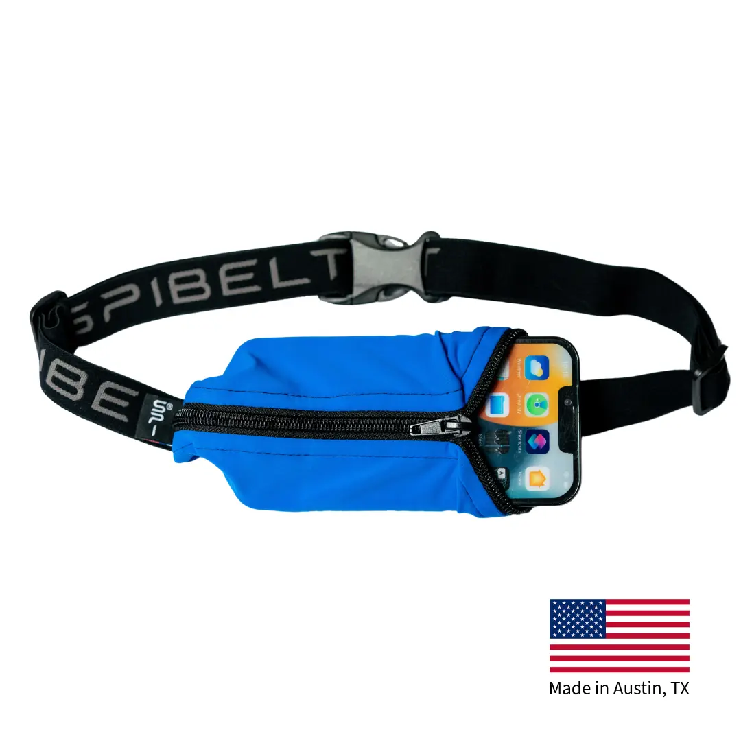 Eco SPIbelt Caribbean Blue with Black Zipper