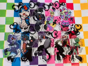 Dandy’s World Twisted Keychains! Cute Kawaii Bag Charm, Key Accessory, Gift for Fans, Collectible Character Charm, for Bags, Keys, Backpacks, Cute Decor, Gift Idea