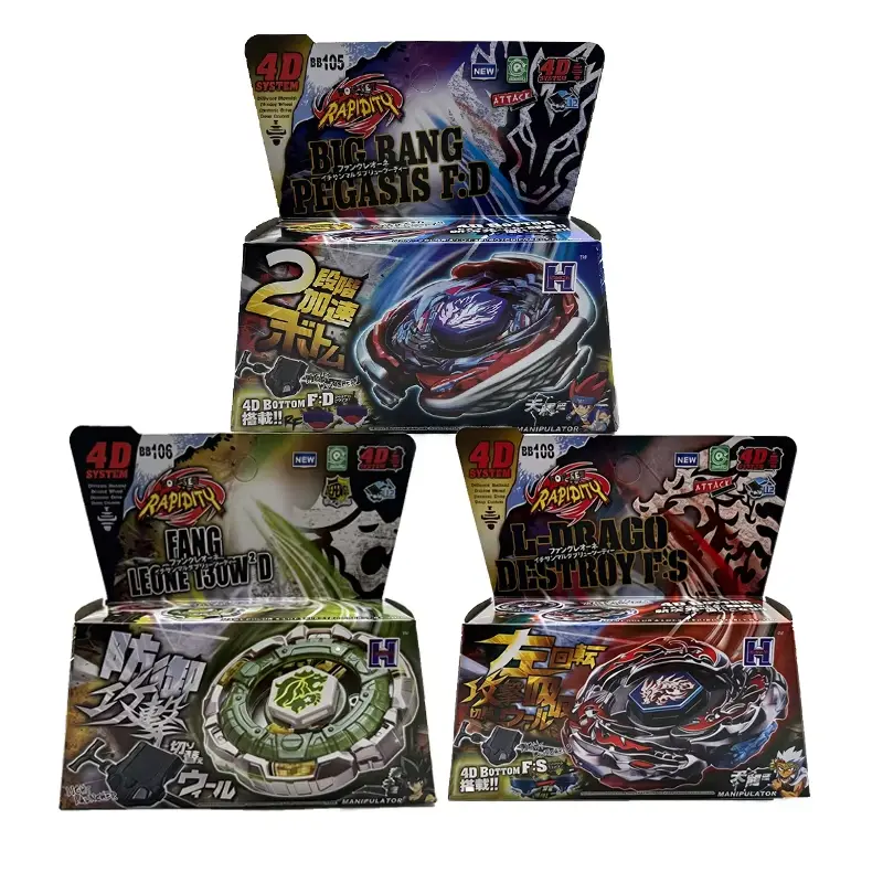 Competitive 4D Metal Battle Gyro Box with Transmitter High Speed Limited Edition Boys Metal Toys