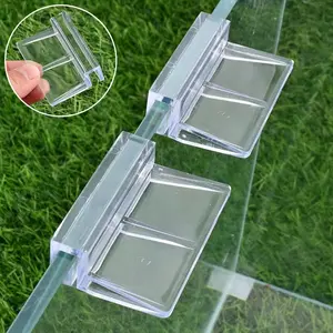 Aquarium Acrylic Clip Glass Cover Stand Accessories, Transparent Fish Tank Lid Holder Clips, 8 Pieces 5/6/8/10/12mm