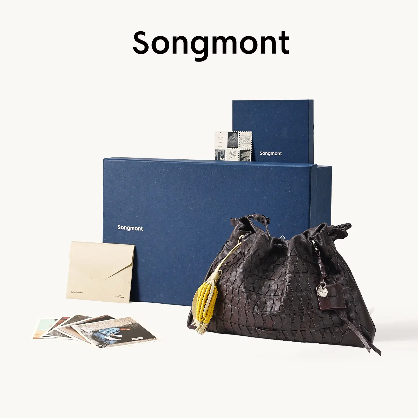 Songmont Small Lattice Gather Women's Bag Gift Set