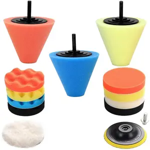 Buffers and Polishers Kit for Drill, 14 count Drill Polishing Wheel  Ball Buffing Pads Sponge Ball for Automotive  Wheels Care, Metal, Plastic, Ceramic and Glass