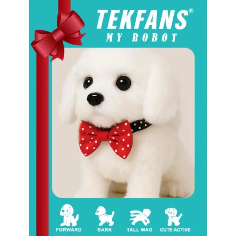 AI-Powered Interactive Robotic Puppy Digital Toy for Kids - Voice Control, Touch Sensors, Dancing, Barking, STEM Educational, Children Development, Classic Novelty Stress Relief, Kids Toddler Christmas Gifts for 3-8 Yrs Olds, Birthday Present