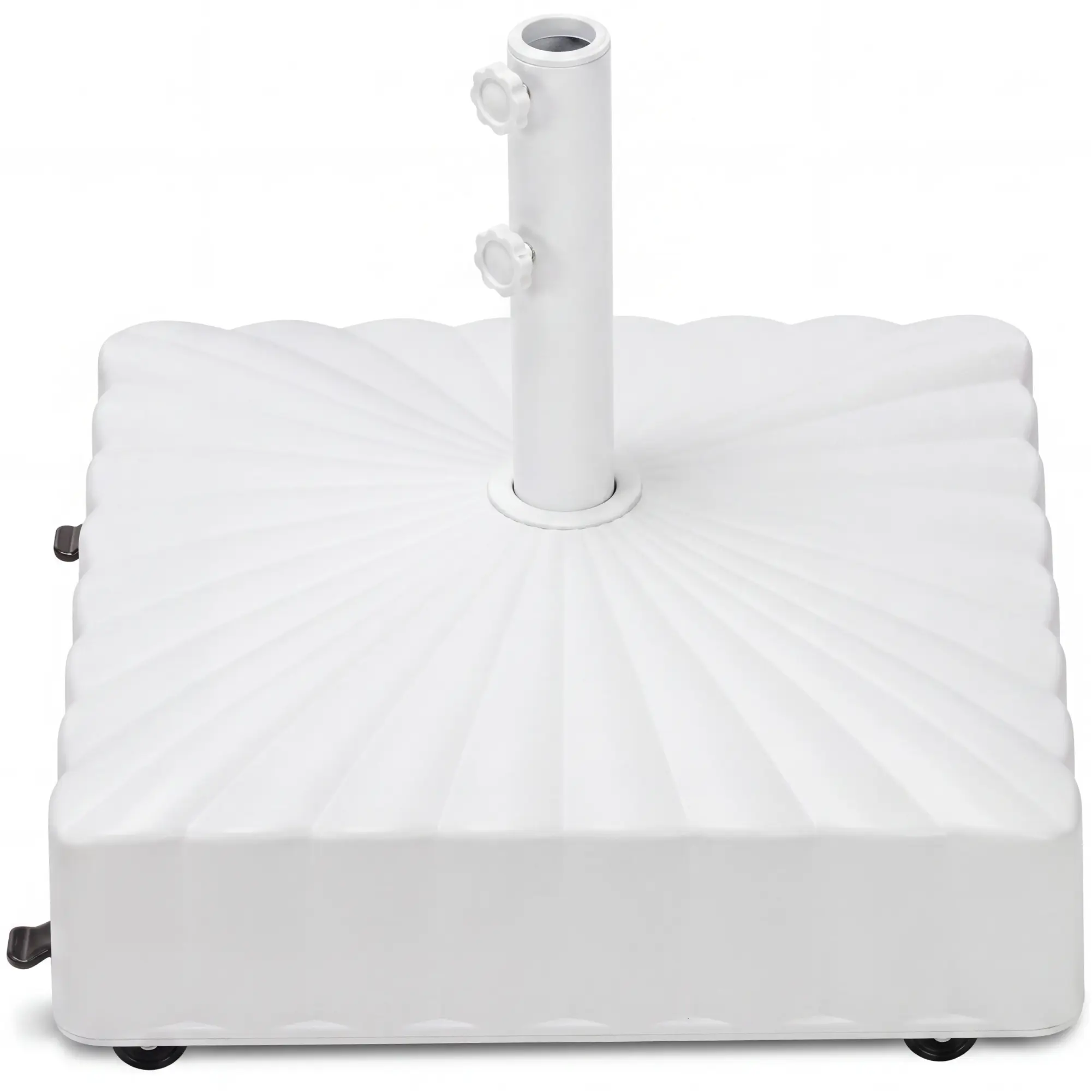 Best Choice Products Fillable Mobile Umbrella Base Heavy Duty Market Stand w/ Wheels, Locks, 123lb Capacity