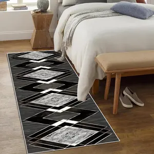 A hallway carpet, lightweight and easy-to-clean foldable mat, washable and low-maintenance home decor carpet, suitable for hallways, corridors, staircases, bedrooms, bedside areas, kitchens, and more.