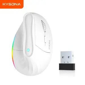 KYSONA EM9 GC Wireless Mouse Ergonomic Bluetooth Mice with Battery Indicator 5 Adjustable DPI Rechargeable For Windows Android Mac