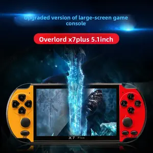 Retro Handheld Gaming Console x7 Plus, 8G Storage, Dual Joysticks, 5.1in High-Def Large Display Handheld Game Device