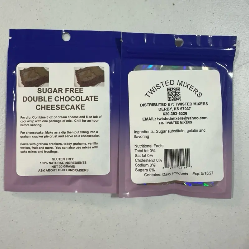 Sugar free double chocolate cheesecake mix