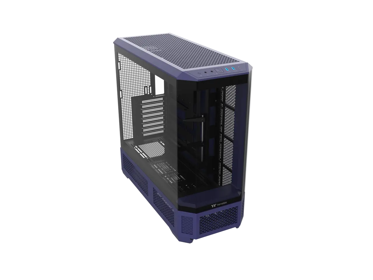 Thermaltake View 600 TG; Full Tower; 420mm Radiator Support; 480mm GPU Clearance; Hidden Connector Support; Rotatable PCIe Slots; 220mm PSU Clearance; Future Dusk; CA-11H-00FNWN-00