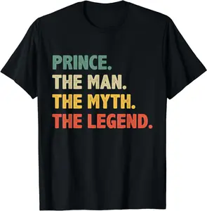 100% Cotton Prince The Man The Myth The Legend - Vintage Gift for Prince T-Shirt