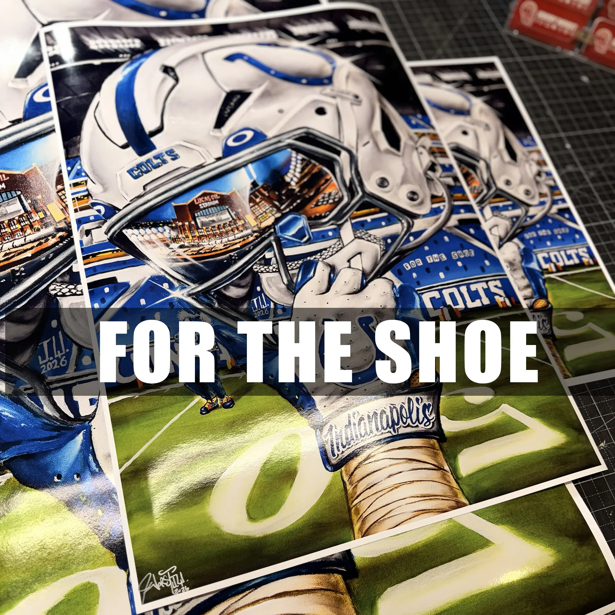 Indianapolis Football Sports Poster Prints and Canvas Prints