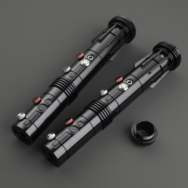 Darth Maul Xenopixel v3 Lightsaber Double Blades Light Saber with 2 Handles for Dual-Wielding Experience Unique Design Modern Twist on Classic Lightsaber Neopixel App Control sword glow toy