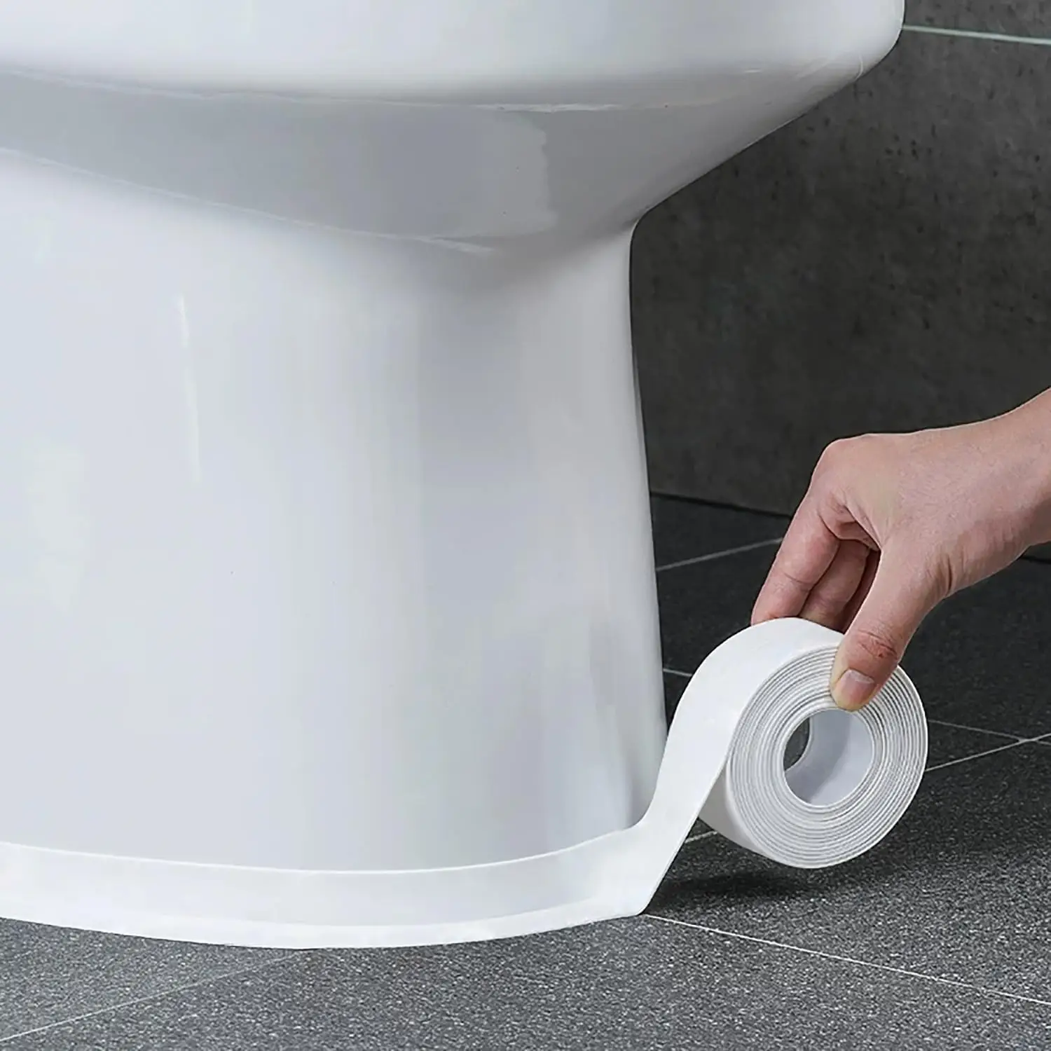 1PCS Border waterproof and mildew-proof toilet caulking strips, kitchen and bathroom self-adhesive sealing tape, bathroom waterproof tape