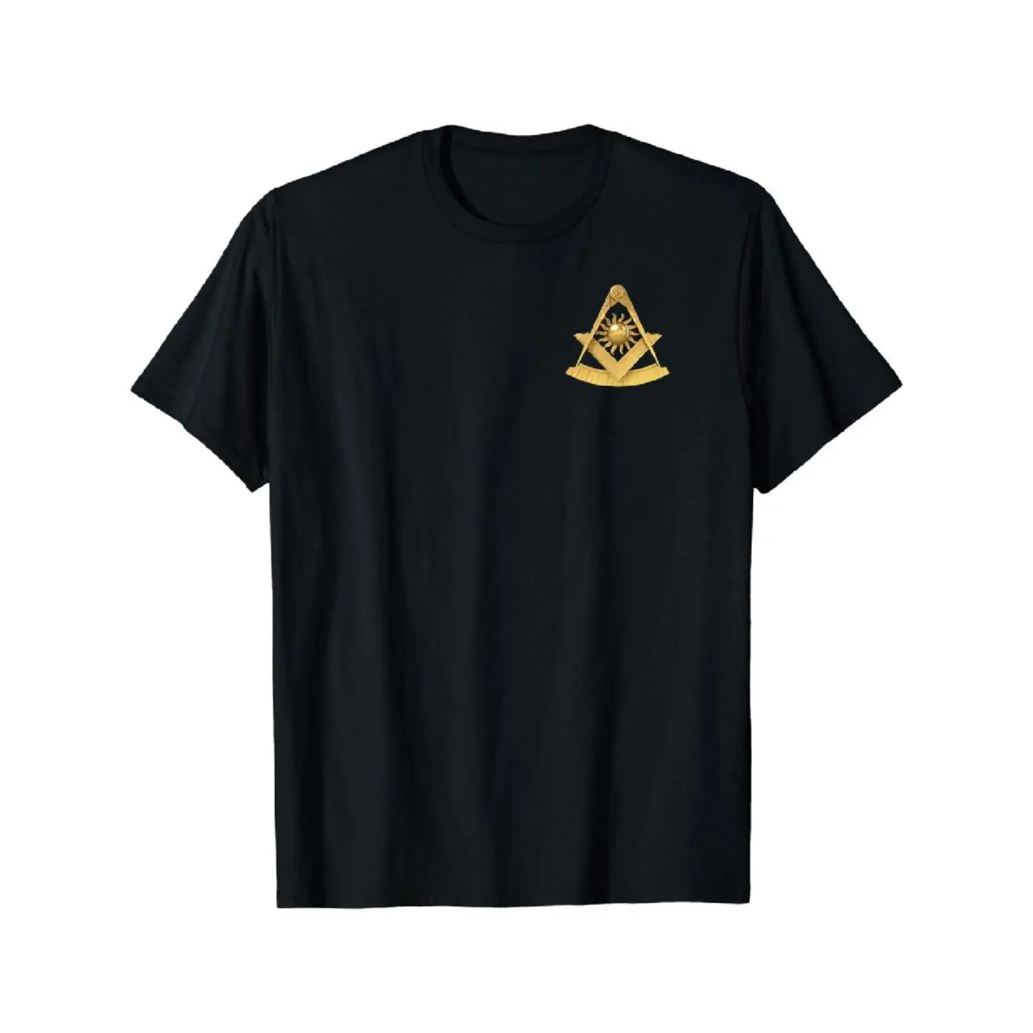 100% Cotton T shirt Masonic Past Master Emblem Jewel Square & Compass Freemason T-Shirt